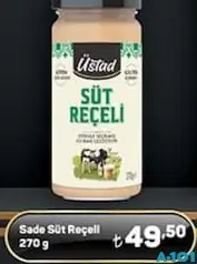 ÜSTAD SADE SÜT REÇELİ 270 G fiyat ve kampanya bilgisi